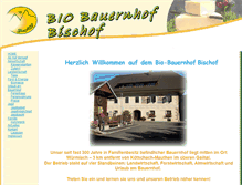 Tablet Screenshot of bischof-gailtal.at